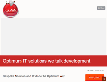 Tablet Screenshot of optimumitsolutions.co.uk